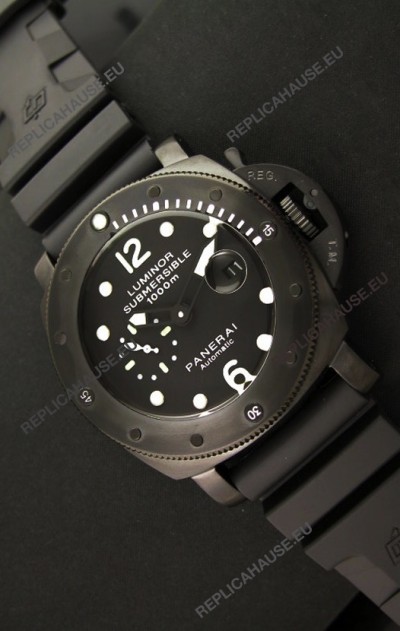 Panerai Luminor Submersible 1000M Japanese Automatic Watch in PVD Coating