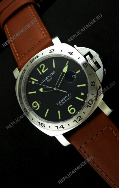 Panerai PAM029M Luminor GMT Swiss Watch - 1:1 Ultimate Mirror Replica