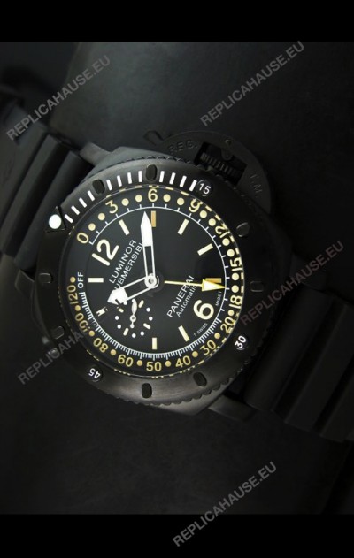 Panerai Luminor Submersible PAM193 Japanese Replica Watch Black Dial