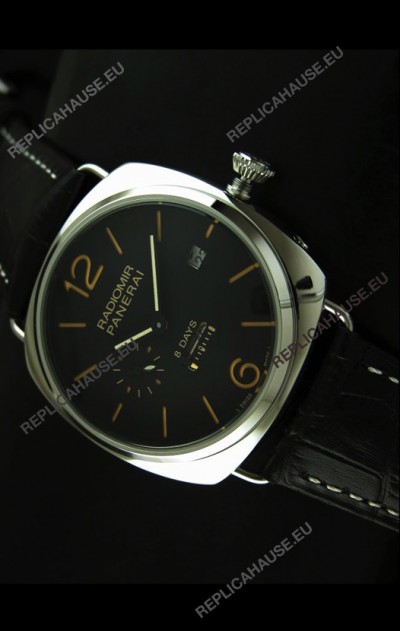 Panerai Radiomir 8 Days Japanese Replica Watch in Black Dial
