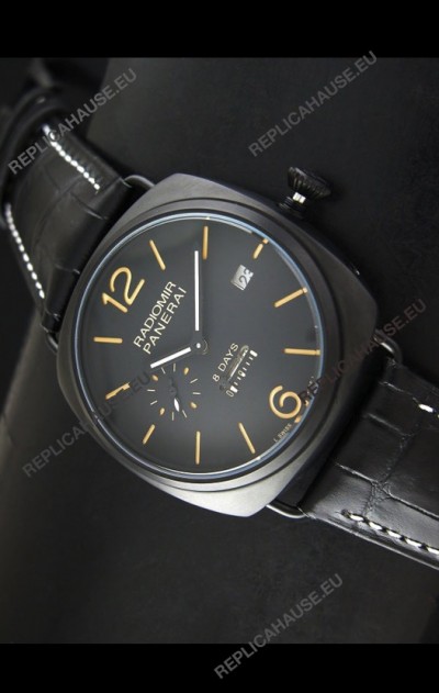 Panerai Radiomir 8 Days Japanese Replica Watch in PVD Casing