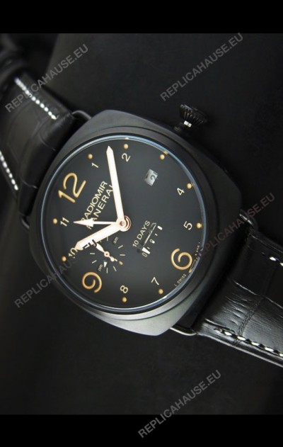 Panerai Radiomir PAM497 10 Days Japanese Replica Watch in PVD Case