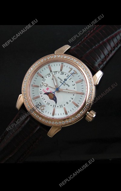 Patek Philippe Mens Grand Complications Japanese Watch in Rose Gold Casing