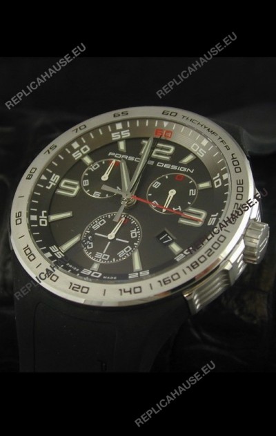 Porsche Design Flat Six P'6320 Japanese Watch in Grey 