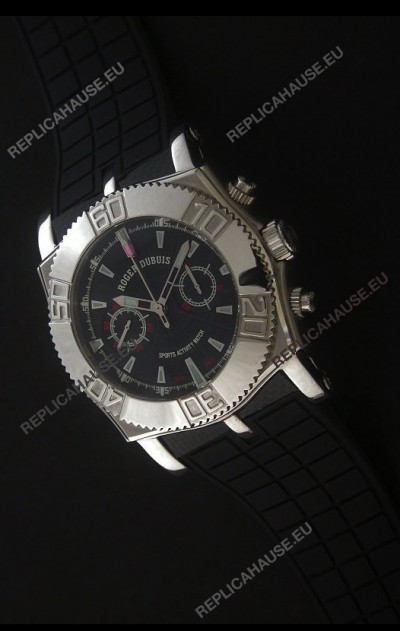 Roger Dubuis Lemania Easy Diver Swiss Watch in Black Dial