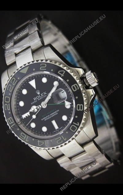 Rolex GMT Master II Swiss Replica Watch in Ceramic Bezel - 1:1 Mirror Replica