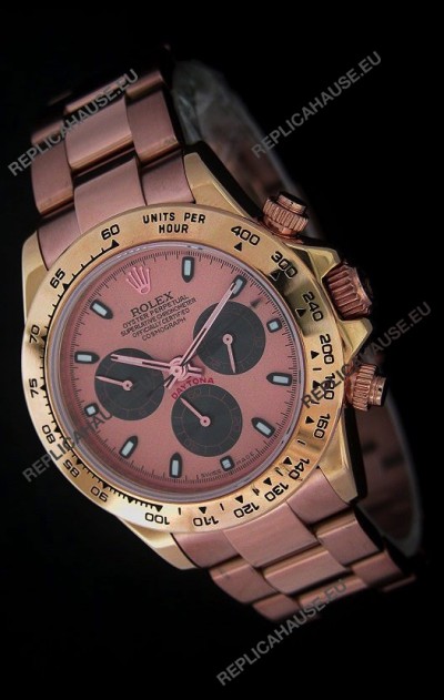 Rolex Daytona Cosmograph Swiss Replica Rose Gold Watch 