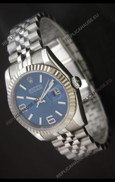 Rolex DateJust Replica Mens Watch in Blue Dial