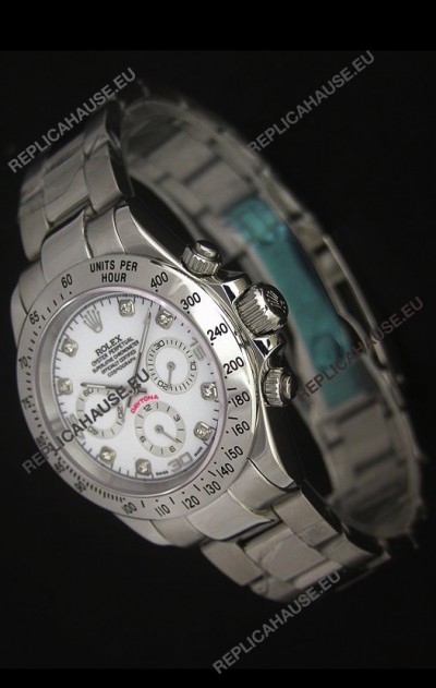 Rolex Daytona Japanese Replica Watch in White Dial