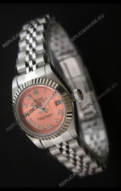 RolexÂ Datejust Oyster Perpetual Superlative ChronoMeter Japanese Watch in Orange Dial
