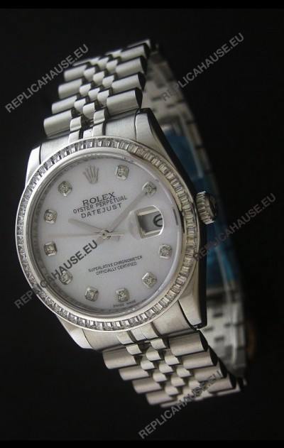 Rolex Datejust JapaneseÂ Replica Automatic Watch in White Dial