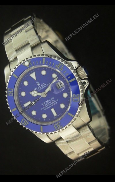 Rolex Submariner Swiss Replica Watch in Blue Ceramic Bezel