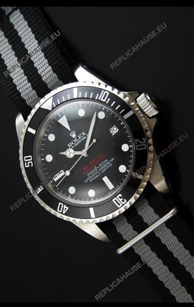 Rolex Oyster Vintage Date Sea-dewller Submariner Japanese Replica Watch in Black Dial