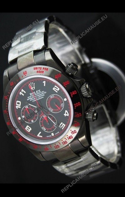 Rolex Daytona Cosmograph Swiss Replica Black PVD Watch 
