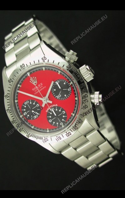 Rolex Daytona Cosmograph Swiss Vintage Watch in Red Dial