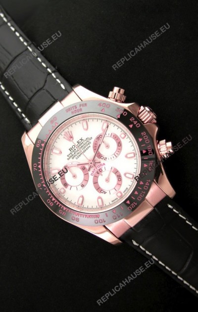 Rolex Daytona Cosmograph Swiss Rose Gold Replica Watch