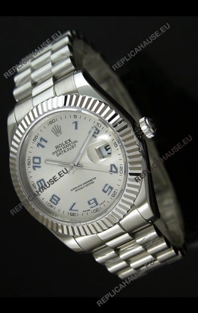 Rolex Replica Datejust Mens Japanese Watch in Arabic Numerals Dial - 41MM