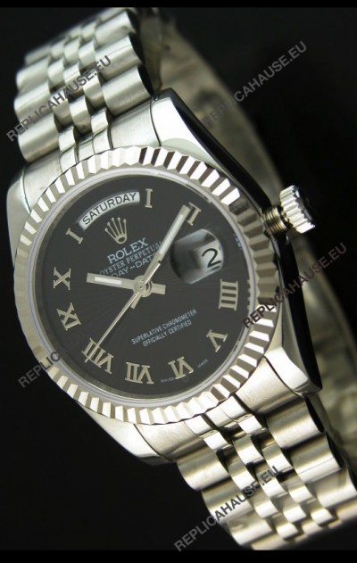 Rolex Replica Datejust Mens Japanese Watch in Black Dial - 41MM