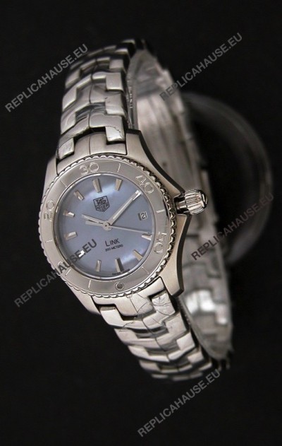 Tag Heuer Link Swiss Ladies Watch in Mother of Pearl Blue Dial