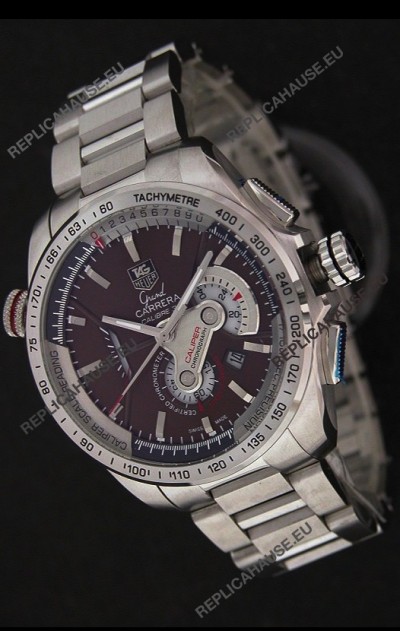 Tag Heuer Grand Carrera Calibre 36Â  Swiss Chronograph Watch in Brown Dial