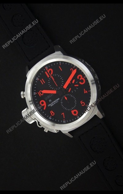 U-Boat Flightdeck Watch in Black Dial