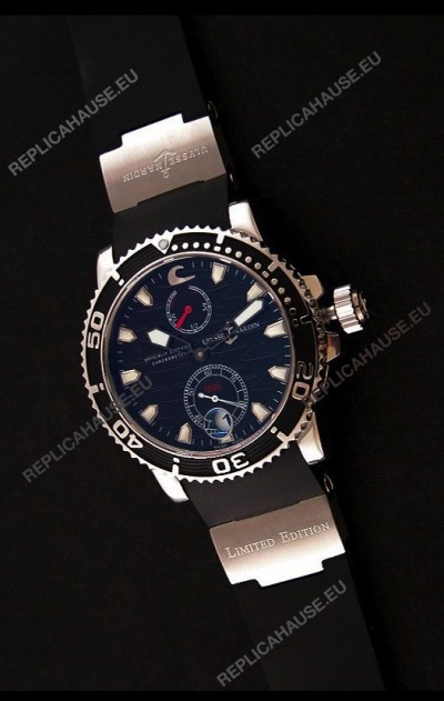 Ulysse Nardin Maxi Marine Diver Swiss Watch in Black Dial