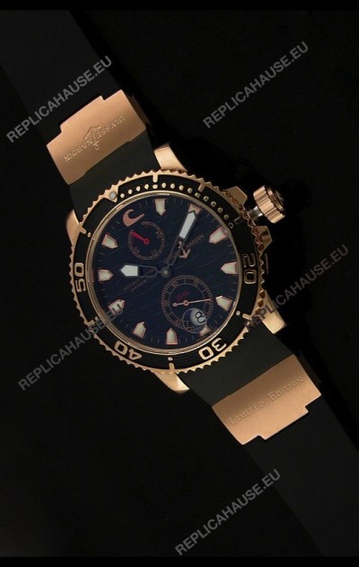 Ulysse Nardin No.270 Swiss Watch in Black Wave Dial