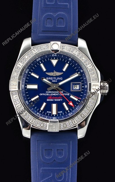 Breitling Avenger II Steel GMT Swiss Watch 1:1 Ultimate Edition - Blue Dial