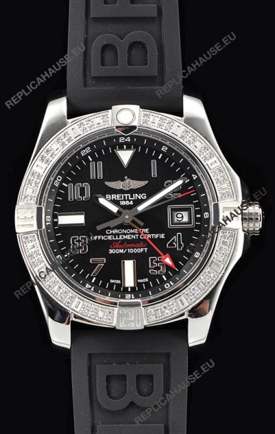 Breitling Avenger Steel GMT Swiss Watch 1:1 Ultimate Edition - Black Dial