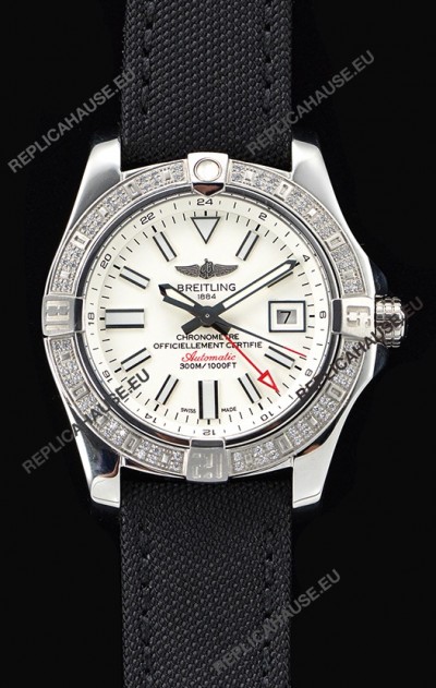 Breitling Avenger II Steel GMT Swiss Watch 1:1 Ultimate Edition - White Dial