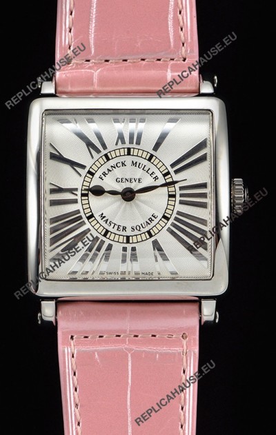 Franck Muller Master Square Ladies Pink Strap 1:1 Mirror Replica Watch