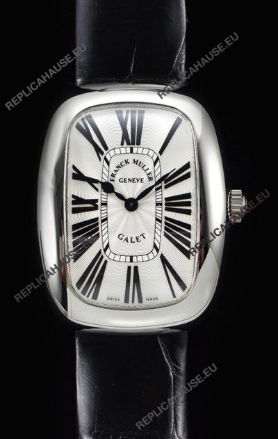 Franck Muller Galet Ladies Swiss Quartz Black Strap Watch