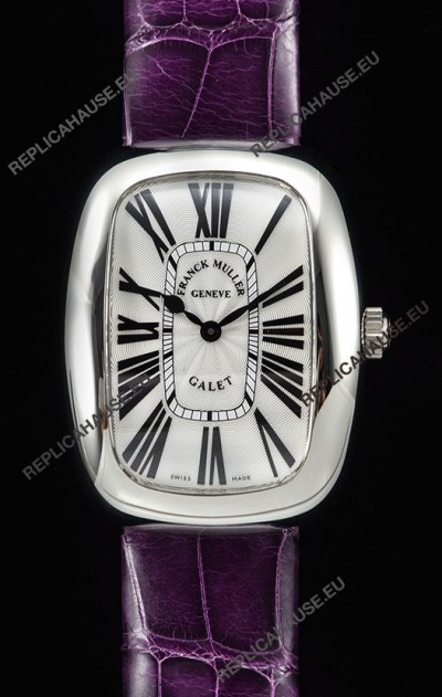 Franck Muller Galet Ladies Swiss Quartz Purple Strap Watch