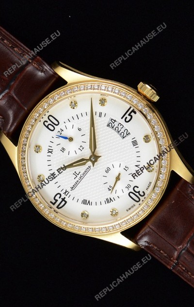 Jaeger LeCoultre Master Control Yellow Gold Swiss Replica Watch 
