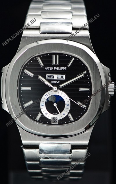 Patek Philippe Nautilus 5726A 1:1 Mirror Swiss Watch Black Dial