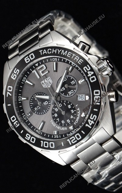 Tag Heuer Formula 1 Chronograph Swiss Quartz Replica Watch Anthracite Dial 
