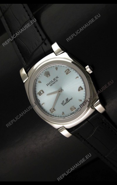 Rolex Cellini Japanese Replica Watch in Silver Dial