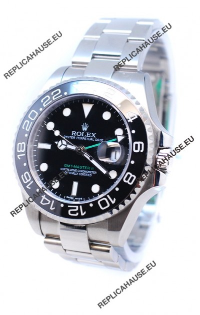 Rolex GMT Masters II 2011 Edition Replica Watch in Black Bezel