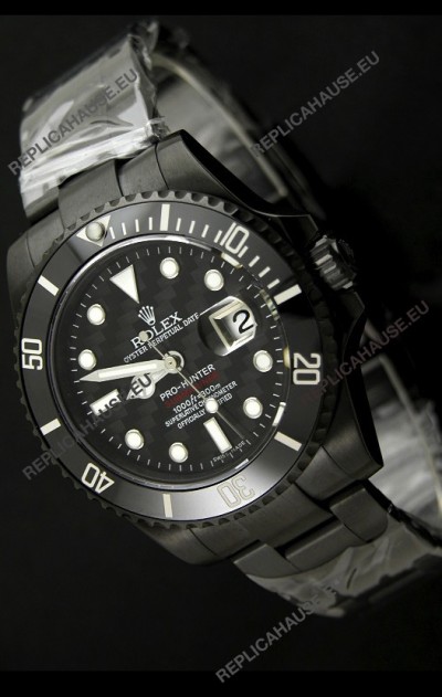 Rolex Pro Hunter Submariner Japanese Replica Watch in Carbon Case
