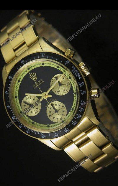 Rolex Daytona 6263 Cosmograph Black Dial in Gold Case