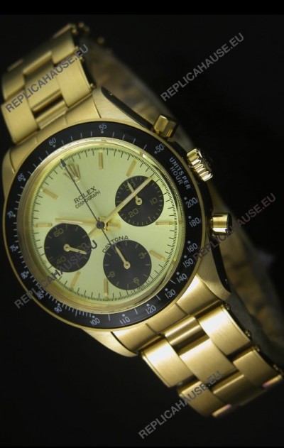 Rolex Daytona 6263 Cosmograph Metallic Dial in Gold Case