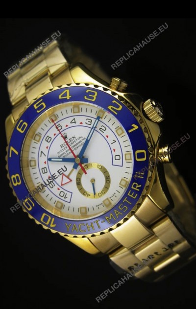 Rolex Yachtmaster II Yellow Gold - 1:1 Ultimate Replica (Working Stopwatch)
