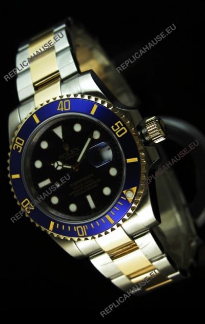 Rolex Submariner Swiss Replica Watch in Two Tone Case - Super Luminous Markers