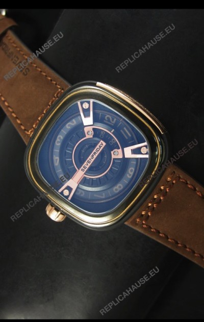 SevenFriday M2-2 in Black PVD Coated Casing - 1:1 Mirror Quality 