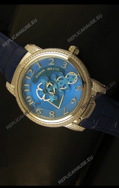 Ulysse Nardin Dual Escapement Japanese Watch in Blue Dial