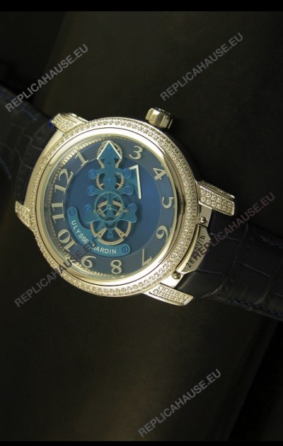 Ulysse Nardin Dual Escapement Japanese Watch in Blue & Black Dial