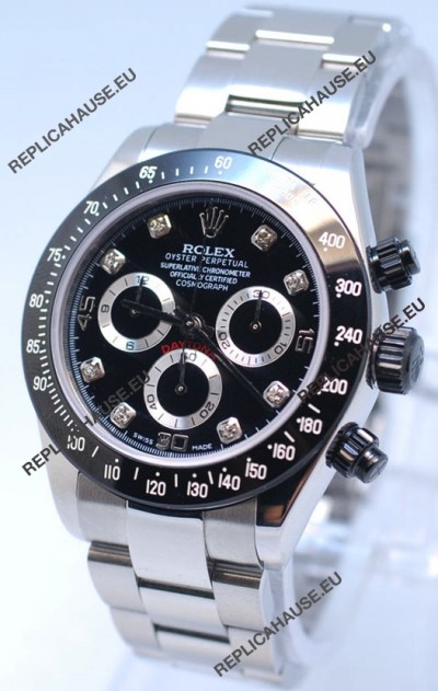 Rolex Project X Daytona Limited Edition Series II Cosmograph MonoBloc Cerachrom Swiss Watch in Diamond Markers