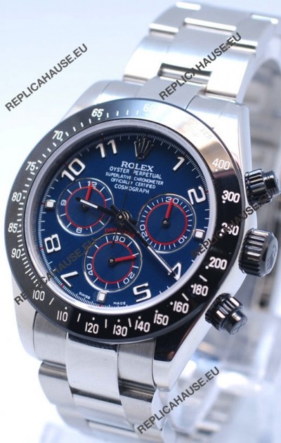 Rolex Project X Daytona Limited Edition Series II Cosmograph MonoBloc Cerachrom Swiss Watch in Blue Dial