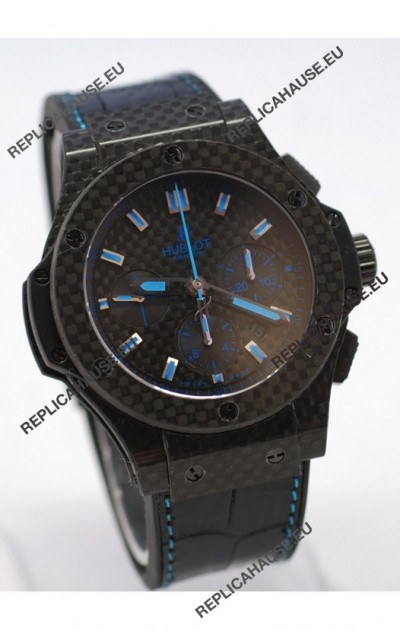 Hublot Big Bang All Carbon Swiss Replica Watch in Blue