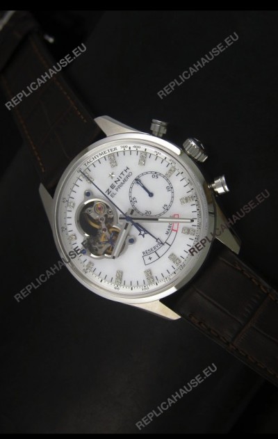 Zenith El Primero Chronomaster Handwind Power Reserve 42MM Replica Watch White Dial